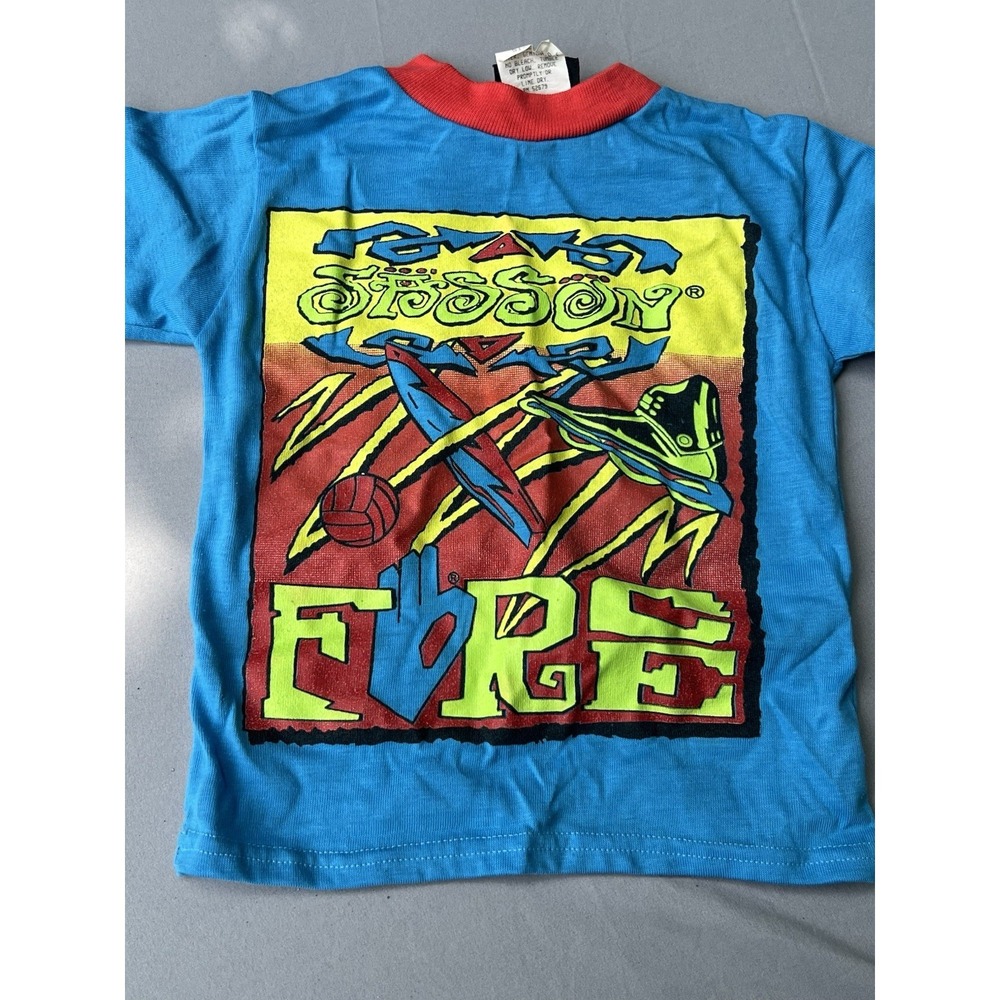 Vintage 1990's Sasson Boys Shirt size 4 Made In USA Blue